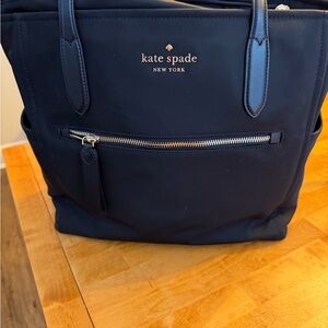Kate Spade Black Tote Bag with gold Accents